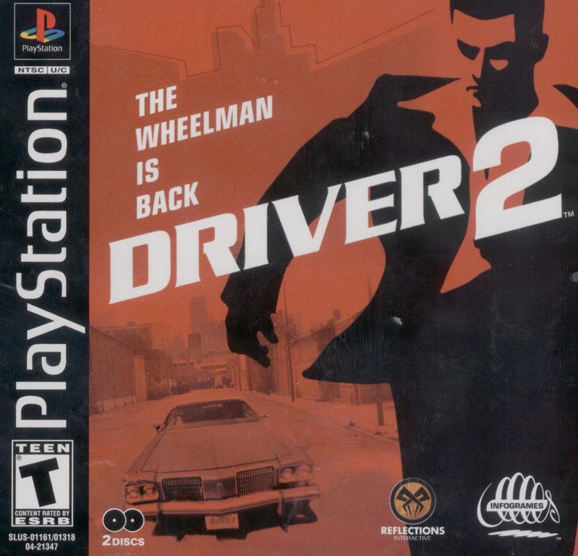 Driver 2 box art for Playstation